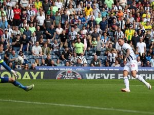 John Swift fires home the equaliser (Photo by Adam Fradgley/West Bromwich Albion FC via Getty Images).