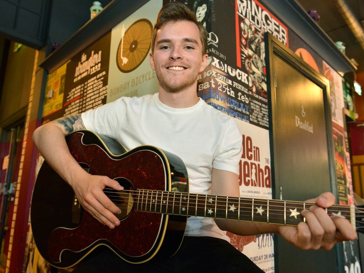 Jack Cattell from Wednesbury after singing at the voice auditions taking place at The Royal London