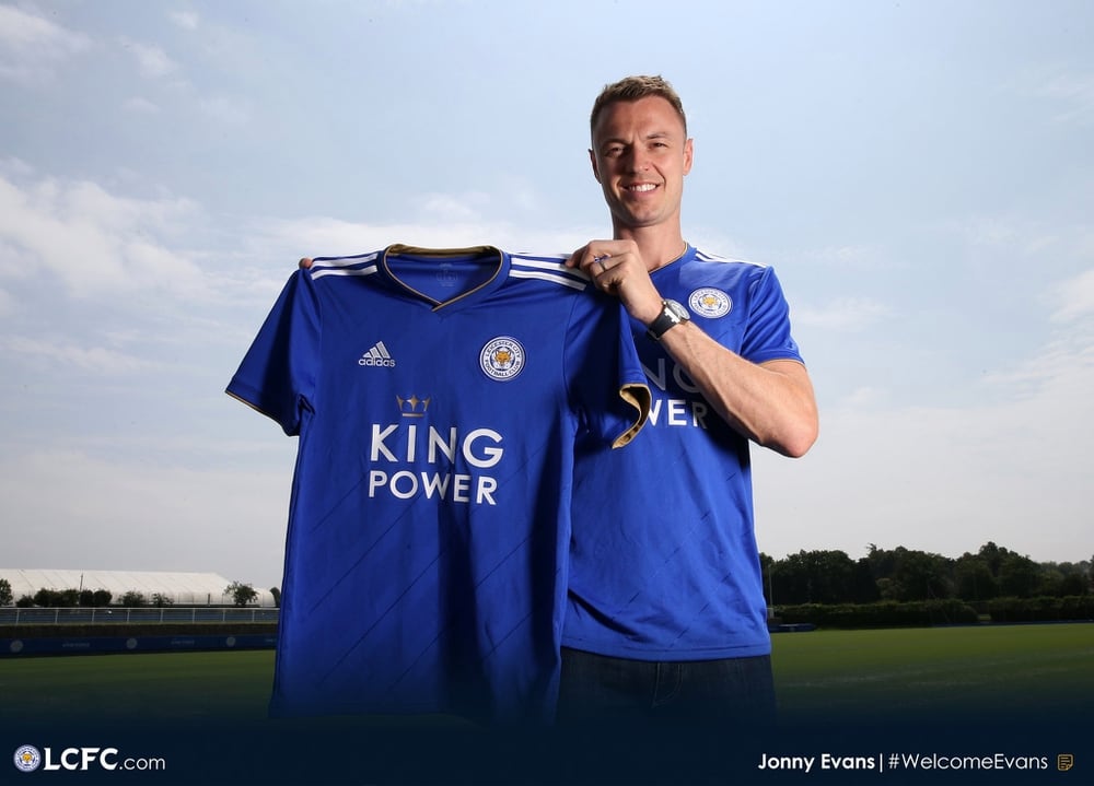 Image result for jonny evans to leicester