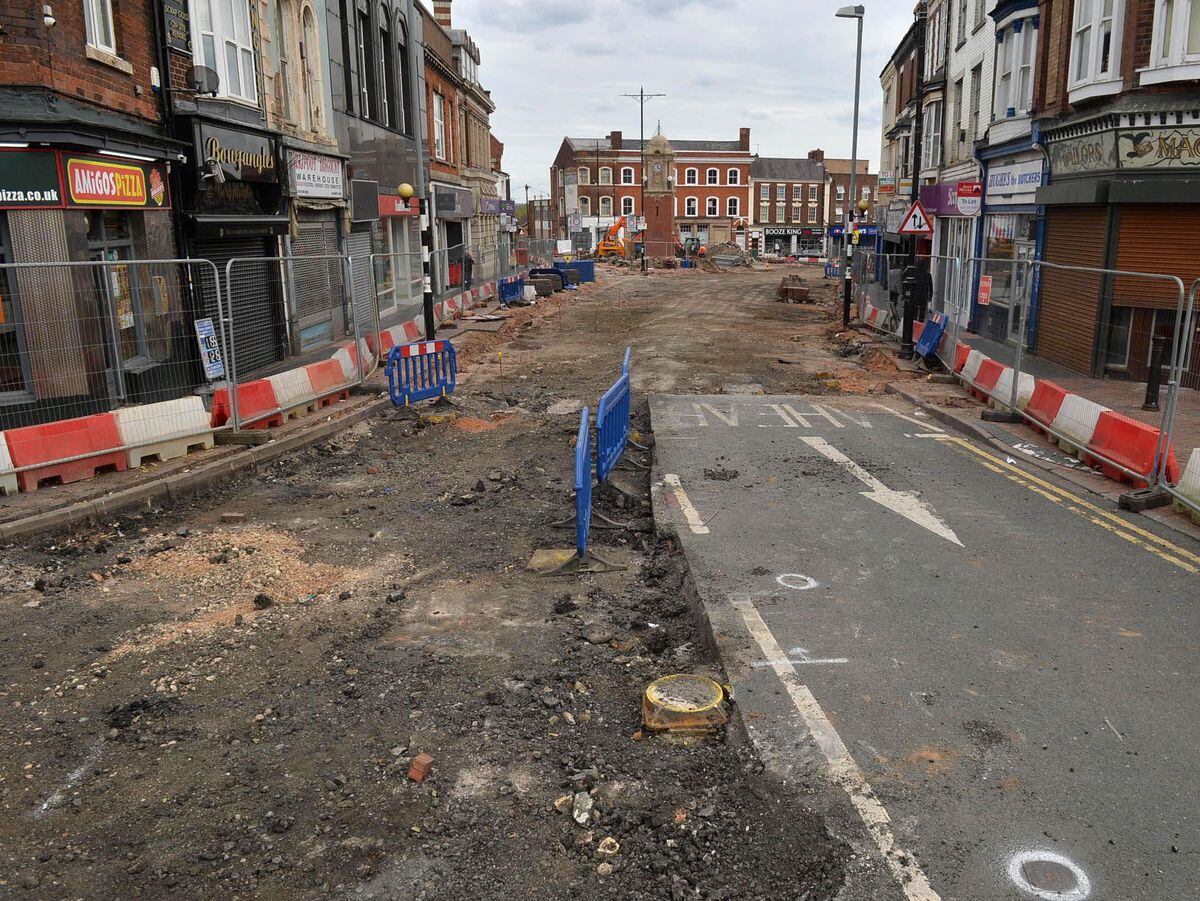 Traders in Wednesbury say business has been hit by major works