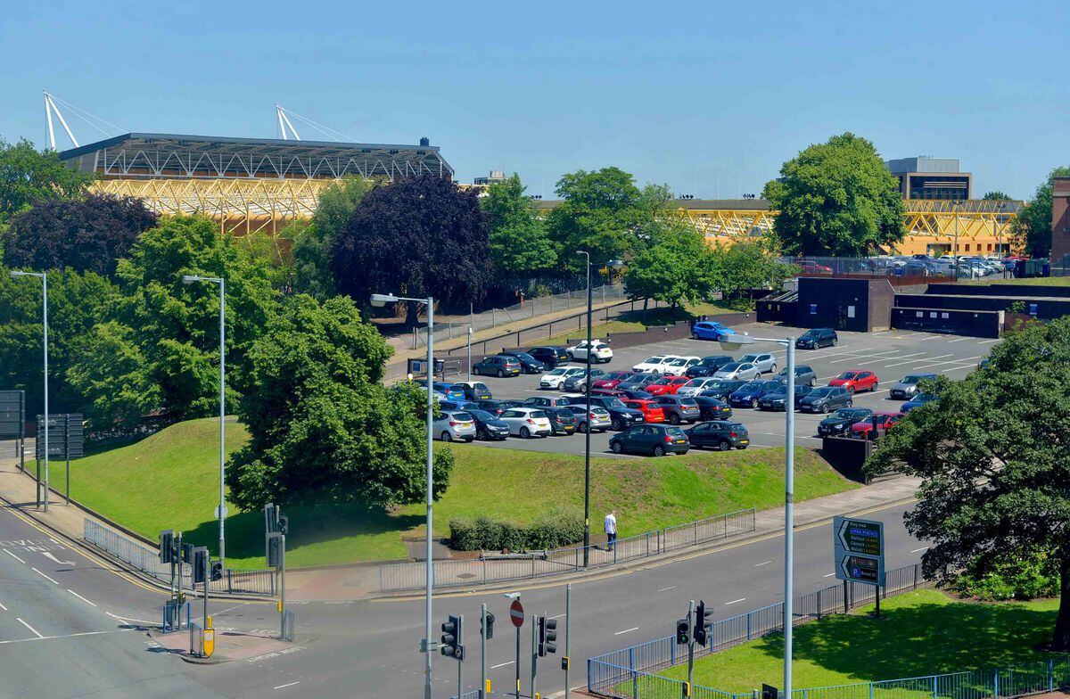 How the car park looks now, with Molineux in the background