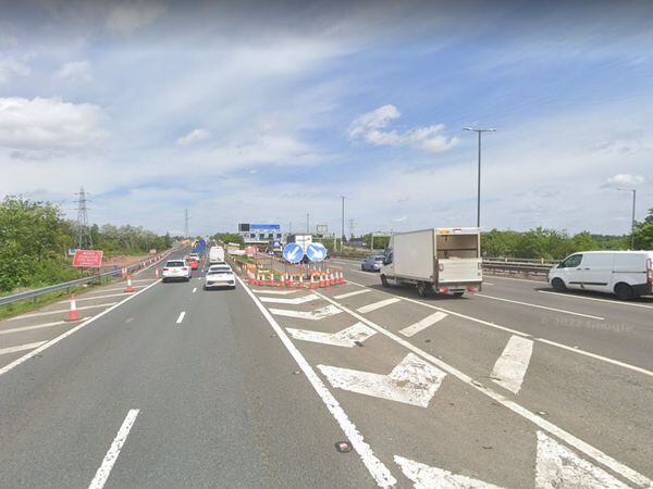 The northbound carriageway exit at Junction 10 of the M6 will be closed until 5am on Monday. Photo: Google Street Map