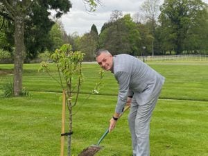 Brockencote general manager Craig Routledge planting 