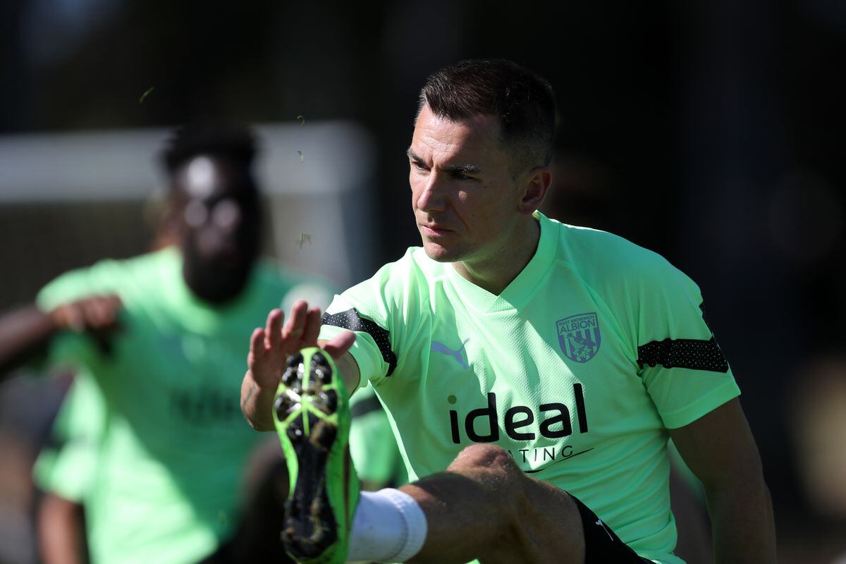 PORTIMAO, PORTUGAL - JUNE 27: Jed Wallace of West Bromwich Albion on June 27, 2022 in Portimao, Portugal. (Photo by Adam Fradgley/West Bromwich Albion FC via Getty Images).