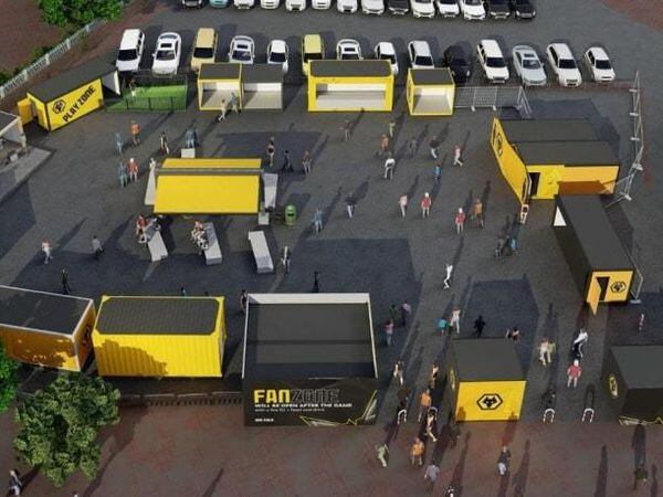 An aerial view showing the scale of the proposed new fan zone. Image: AFL Architects.