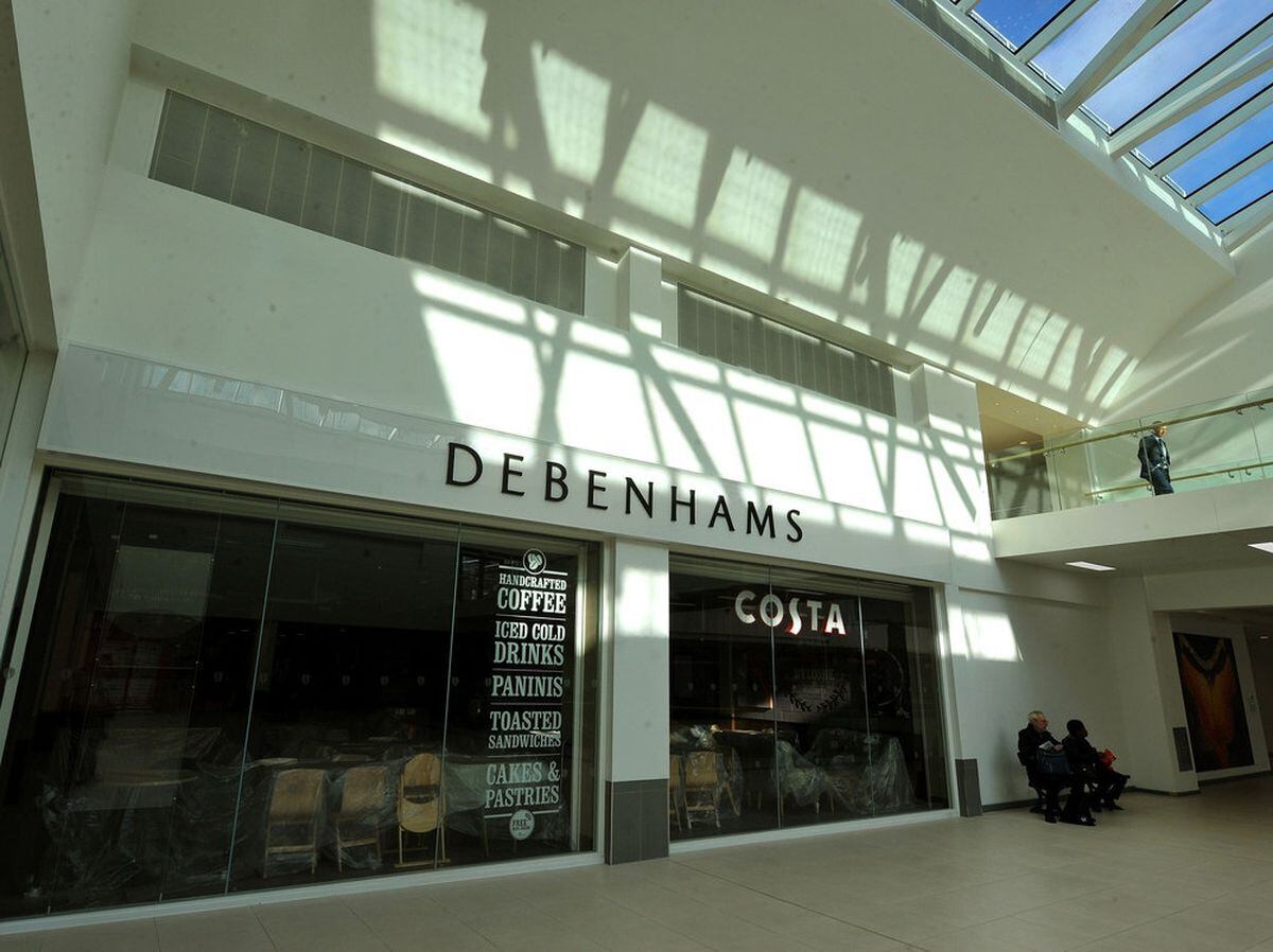 The Debenhams store is taking shape in the new look Mander Centre