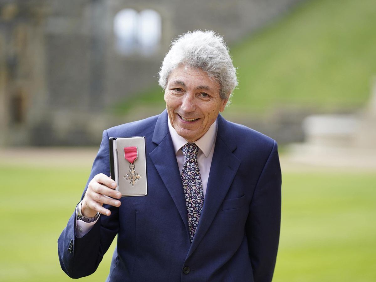 Paul Mayhew-Archer with his MBE