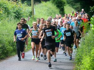 Go! Runners start the 5k run in Walsall