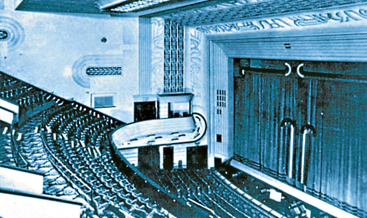 The interior of the Dudley Hippodrome viewed in 1957