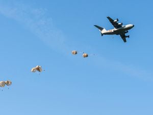Soldiers jump over Estonia
