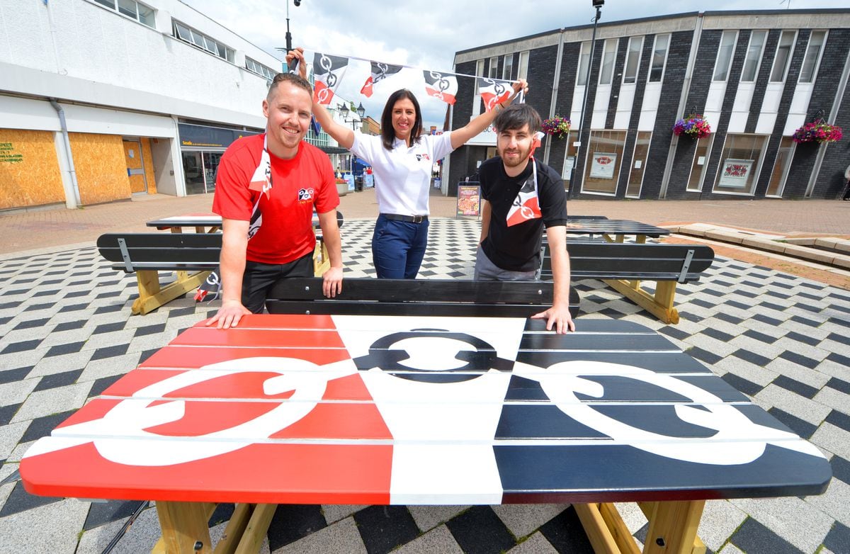 Dave Dancer, Ellie Hunt and Rob Moody prepare for Black Country Day celebrations