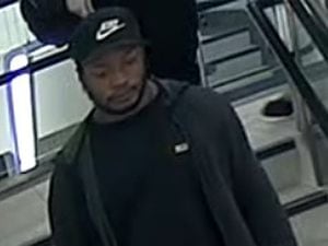 British Transport Police are hunting this man, who they believe tampered with three trains 