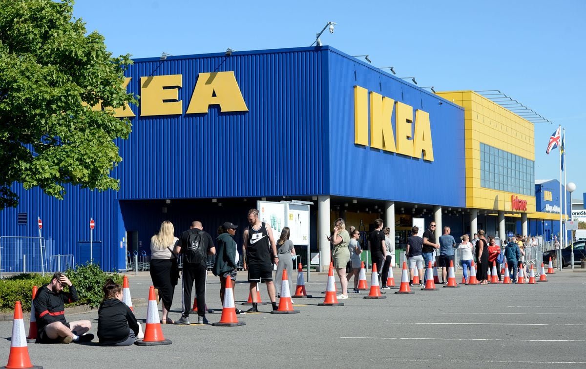 Ikea was reopening for the first time since lockdown measures were introduced at the end of March. Image: Tim Thursfield/Express & Star