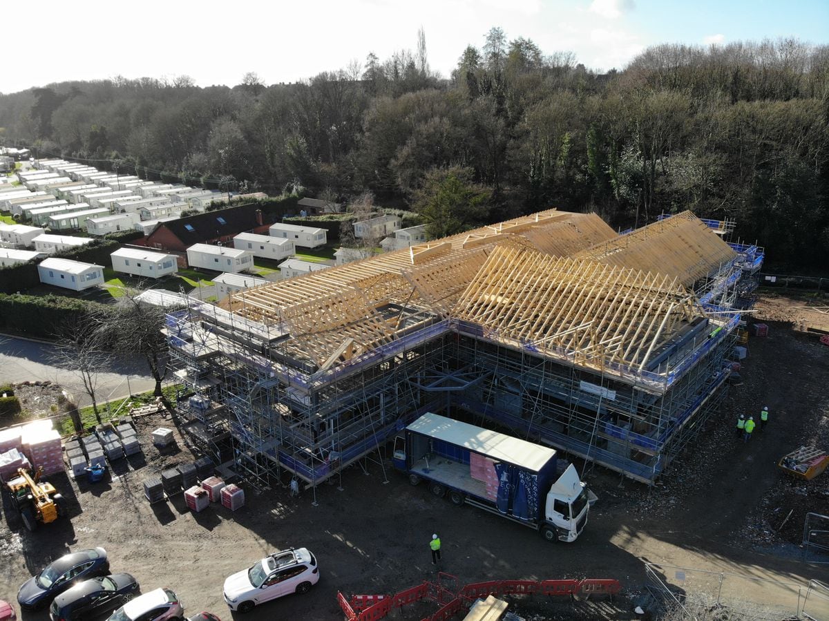 Construction in progress on the new Stourport Medical Centre