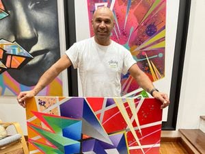 Goldie has enjoyed a long association with art and said it was good for the soul