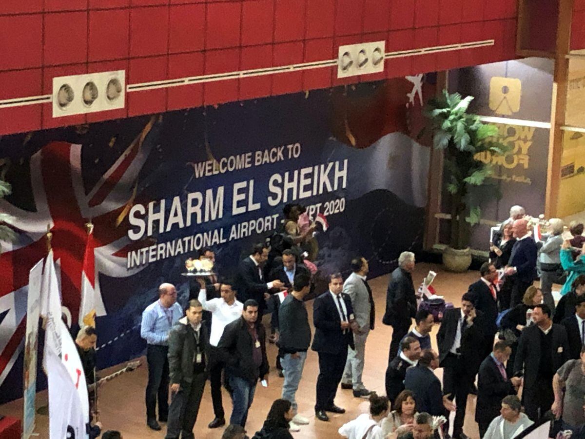 Sharm el-Sheikh airport will again open to international tourists (Mark Wray/PA)