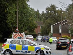 Police cordon in Merridale, Wolverhampton.