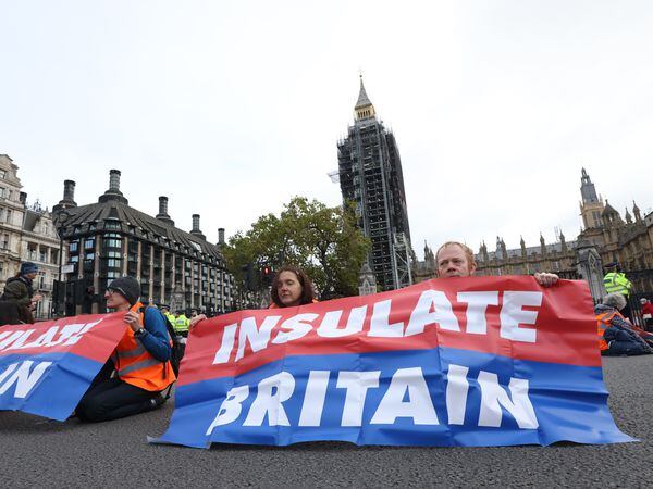 File photo dated 4/11/2021 of protesters from Insulate Britain