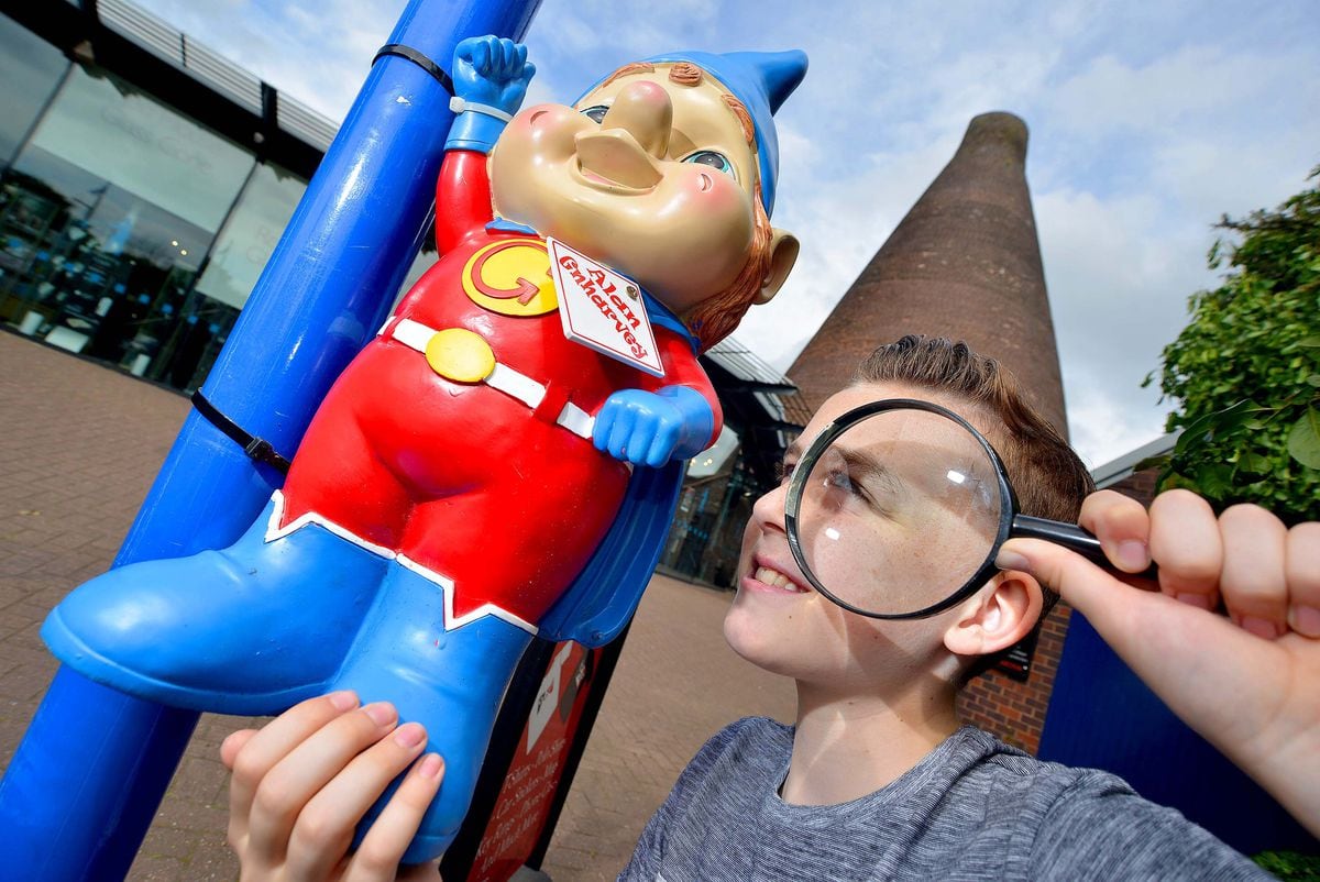 Pic at the Red House Glass Cone, Wordsley, where as part of summer fun they had a Gnome Hunt trail. Jake Burden, 12, from Kingswinford.
