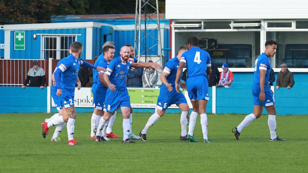 Action from Ramsbottom vs Chasetown (Photos: Dave Birt)