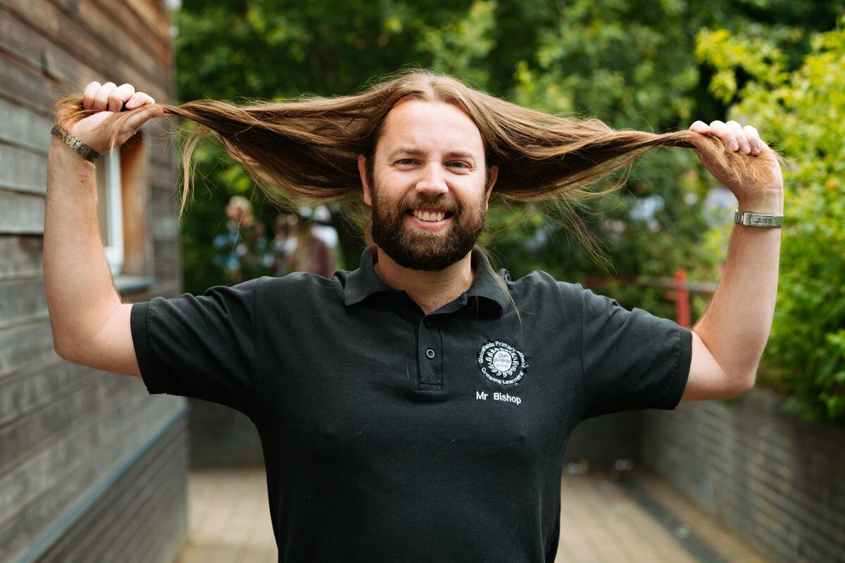 Jake Bishop has grown his hair out for three years and has now had it shaved it off to make a wig for the Little Princess Trust.