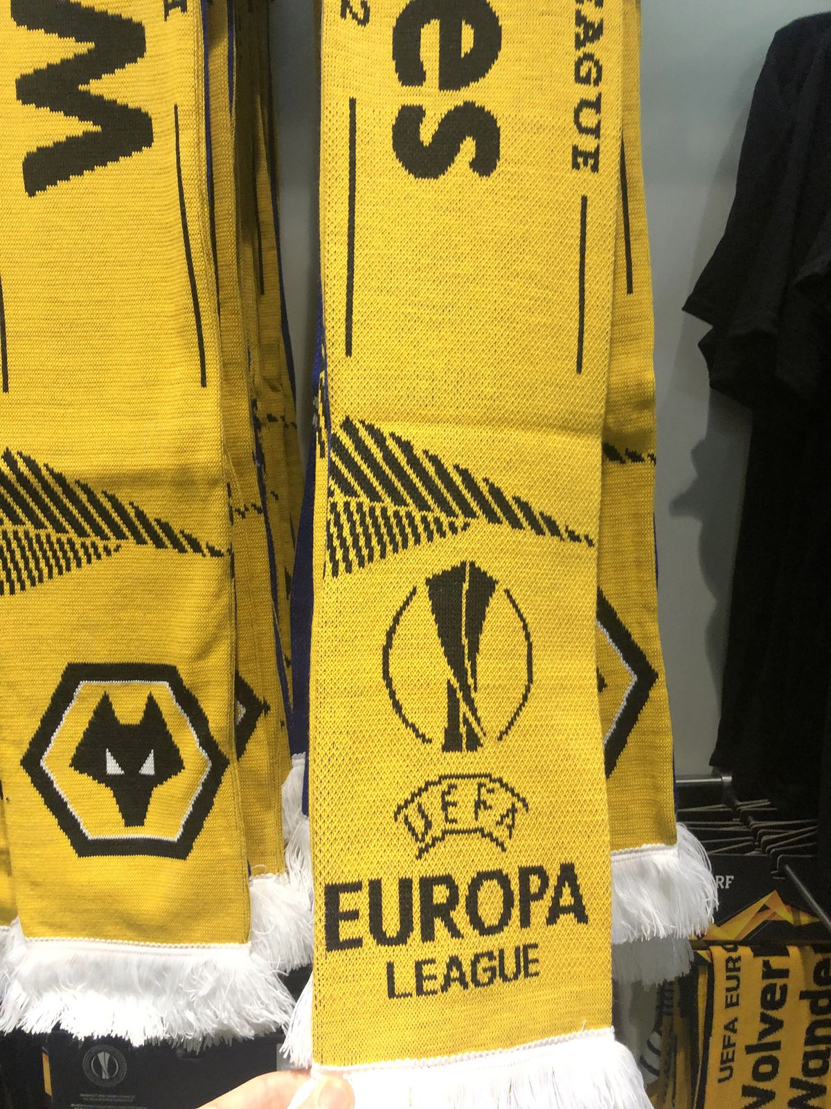 Half and half scarves have made the club shop 