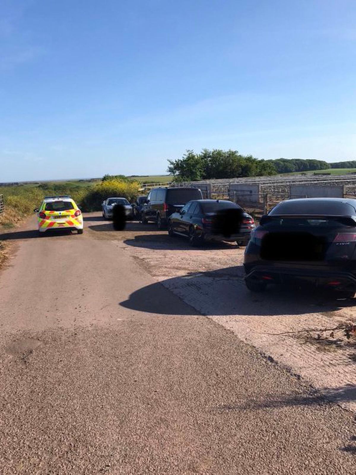 A total of 13 people went to Stackpole in Pembrokeshire - and were fined. Photo: Pembroke Dock police