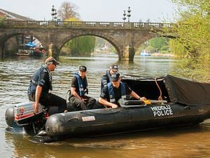 Police searched the river at Frankwell Quay