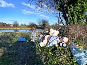 Tributes have been left near the canal