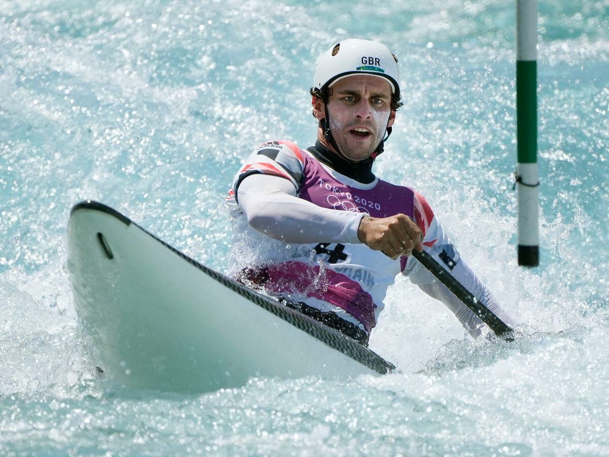 Adam Burgess in action at the Tokyo Olympics