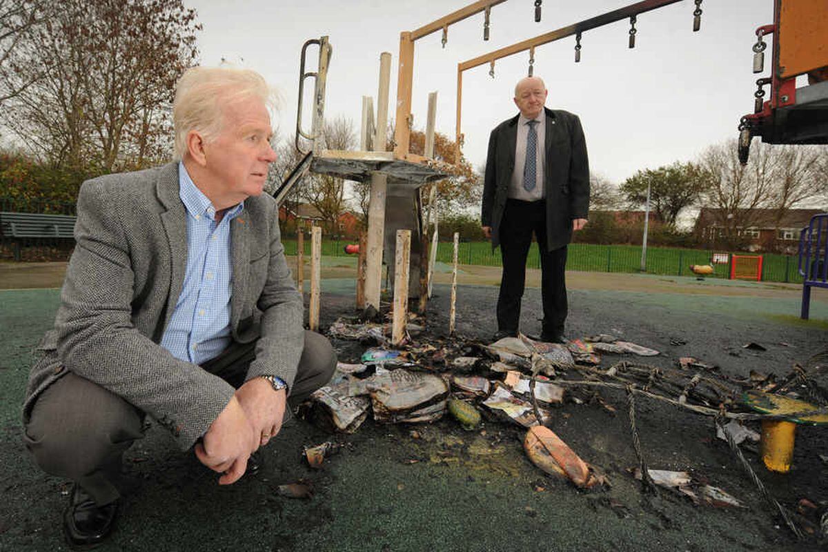 'An absolute disgrace': Arsonists attack playground for second time