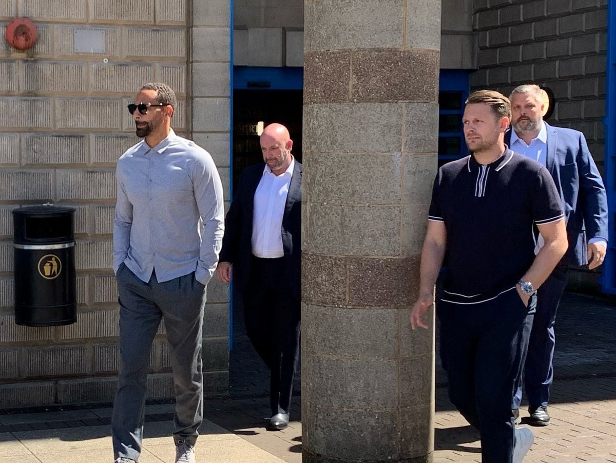 Ex-England and Manchester United defender Rio Ferdinand leaving Wolverhampton Crown Court this week. Photo: Richard Vernalls/PA Wire