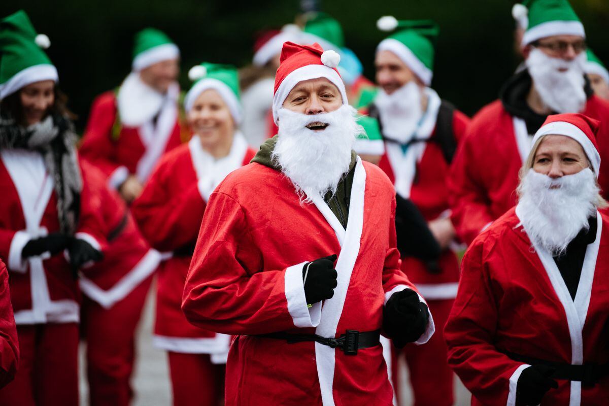 The Santa Run raised funds for the Beacon Centre for the Blind. 