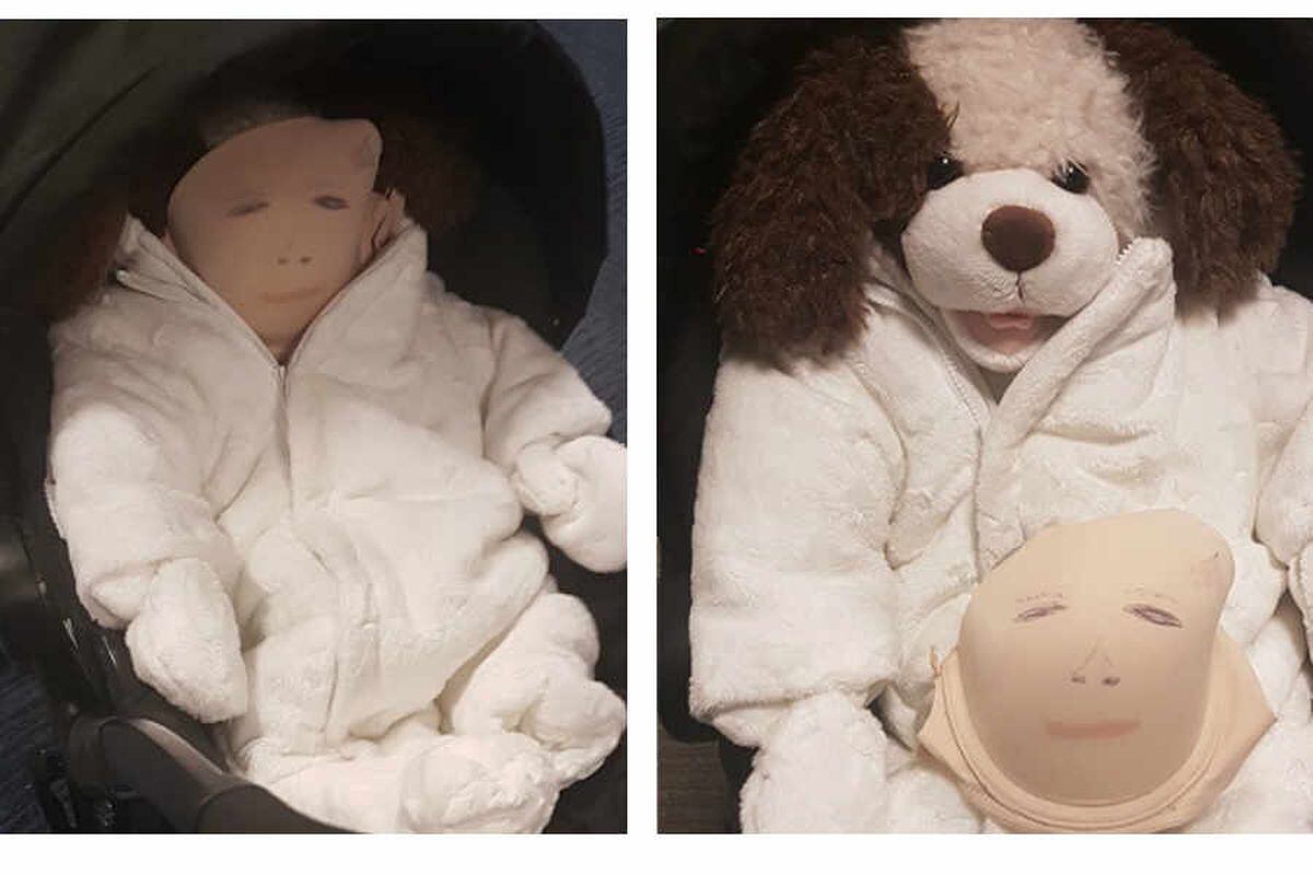 Shoplifter made baby out of toy dog and bra to fool staff