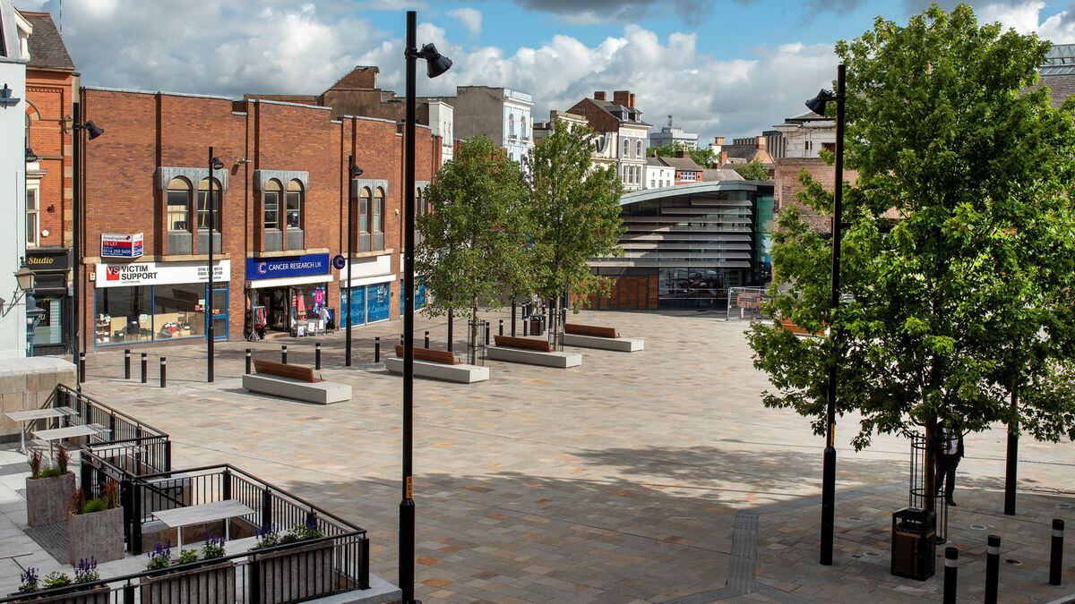 Green Dragon Square, Leicester, following its transformation