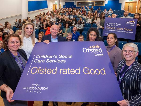 City of Wolverhamptons Council Childrren's Serivces celerbrate Good rating from Ofsted