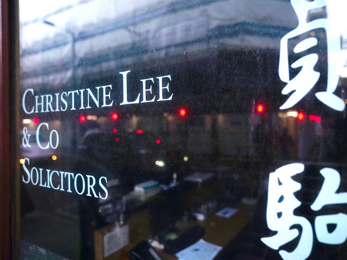 The offices of Christine Lee and Co on Wardour Street, central London.