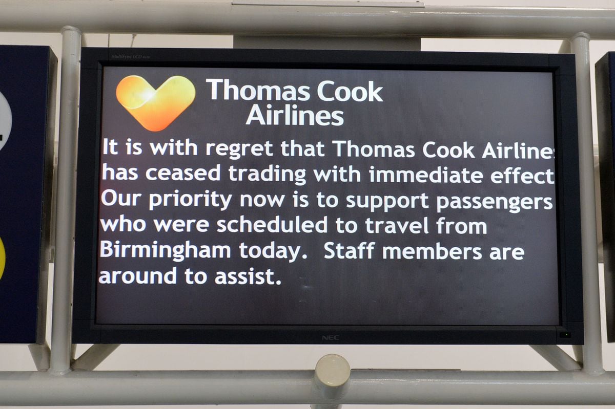 The message to passengers in Birmingham