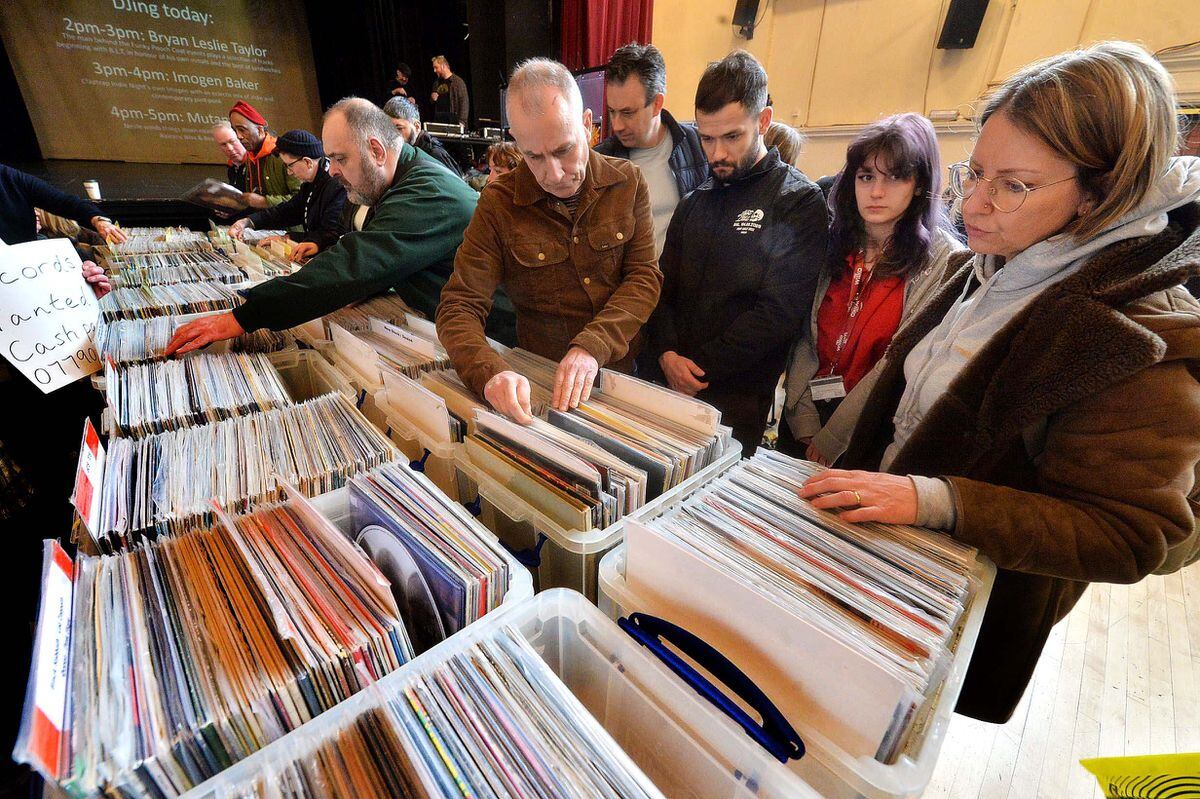 Music fans flocked to Stourbridge Town Halln for the record fair