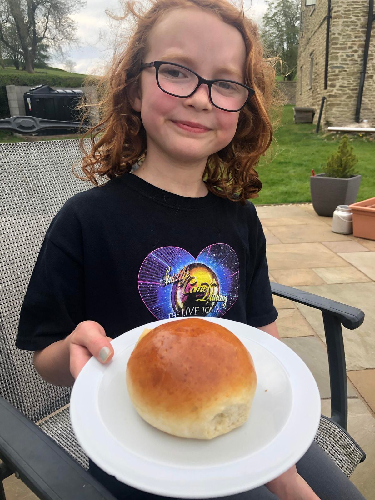 Aine Byrne, aged 9, from Bourton, Much Wenlock, has been improving her baking skills including here making burger rolls 