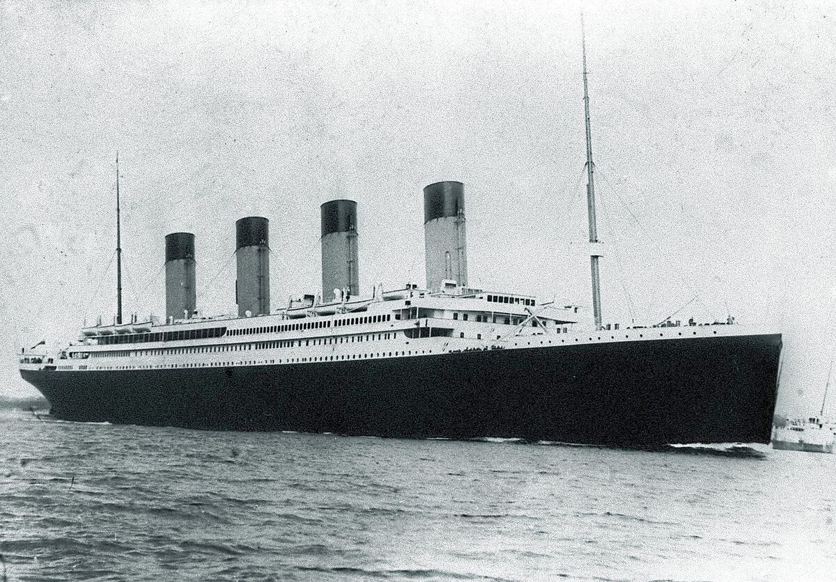 The Titanic hit an iceberg on its maiden voyage on April 14, 1912