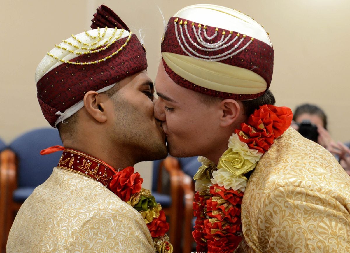 Jahed Choudhury and Sean Rogan were married at Walsall Registry Office