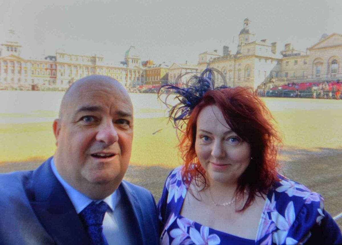 Wendy and Sean at the Trooping of the Colour in London, earlier this year