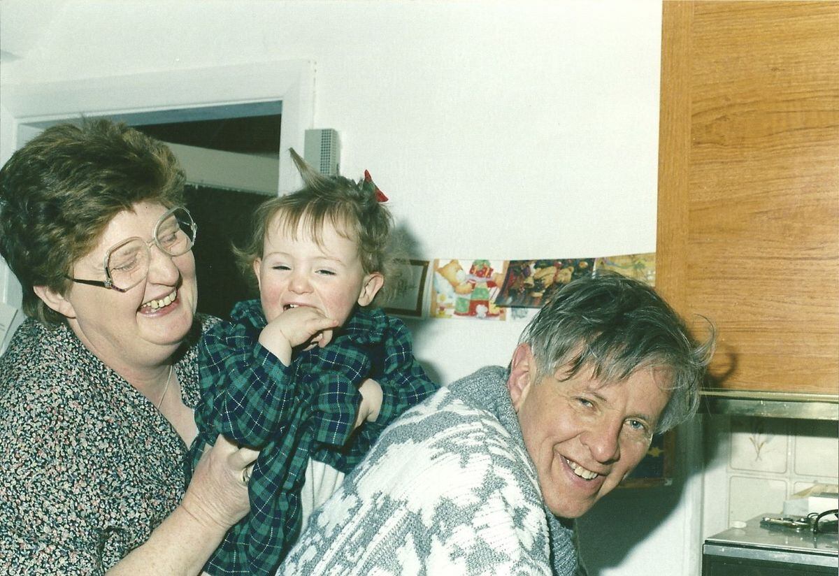 Niels with wife Gill and grand-daughter Louise when she was seven