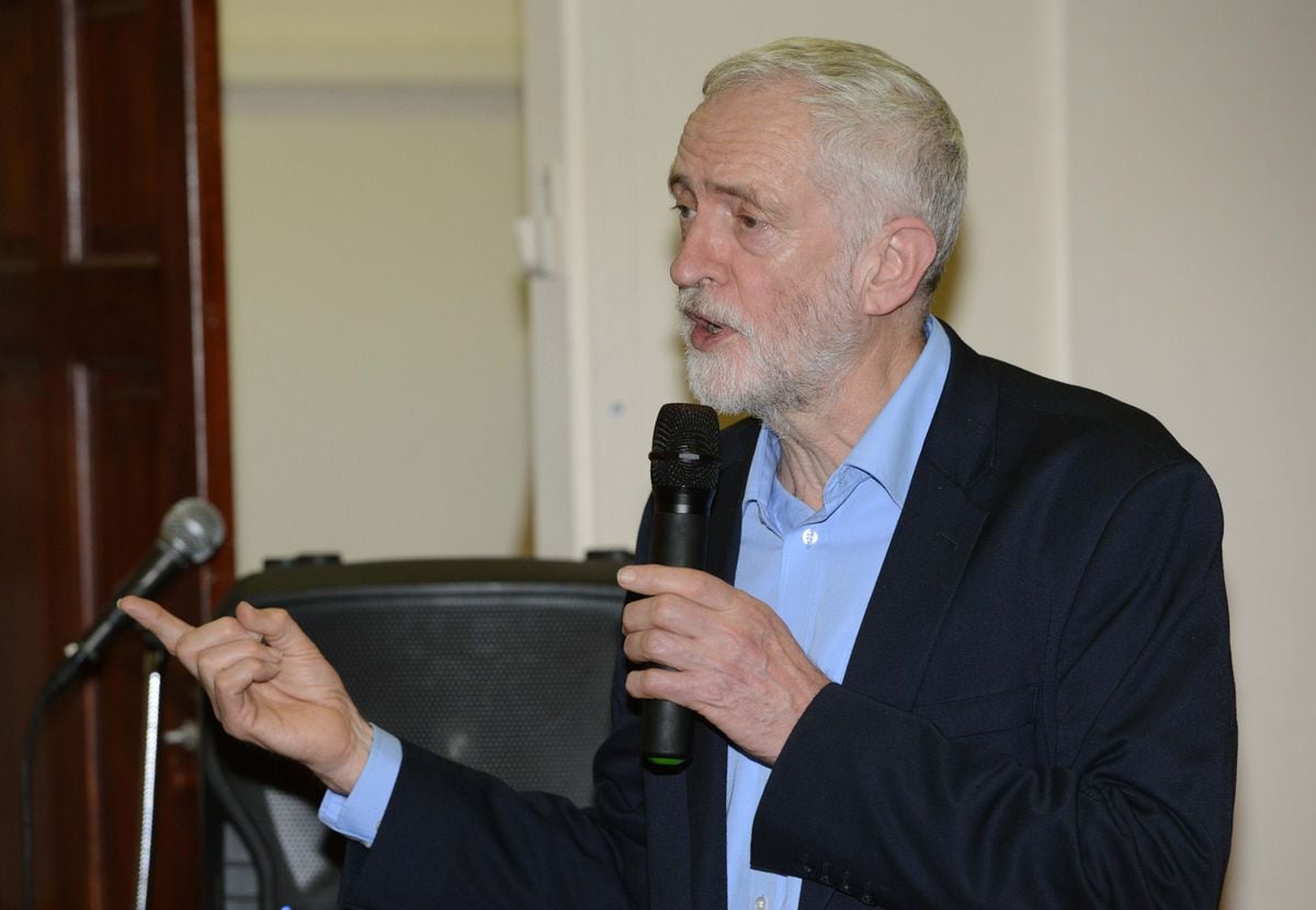 Jeremy Corbyn during a visit to Dudley last week