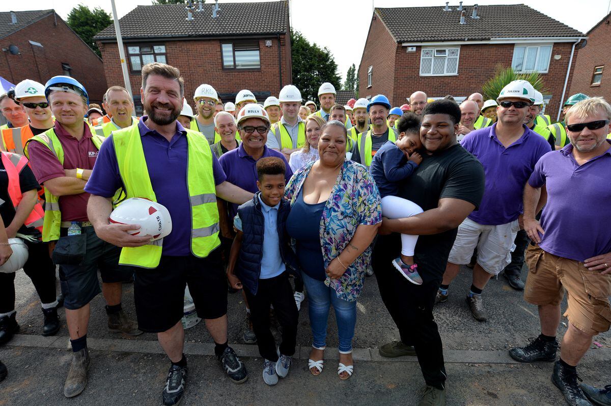 The DIY SOS team in West Bromwich
