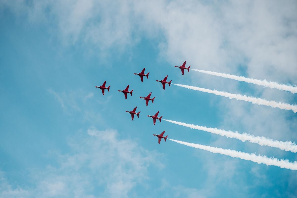 The Red Arrows are often a popular attraction