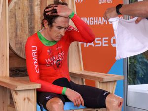 Geraint Thomas settled for bronze after crashing early in Thursday's time trial
