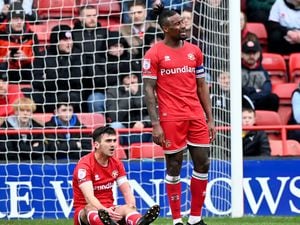 Dejected Saddlers as Billy Waters scores