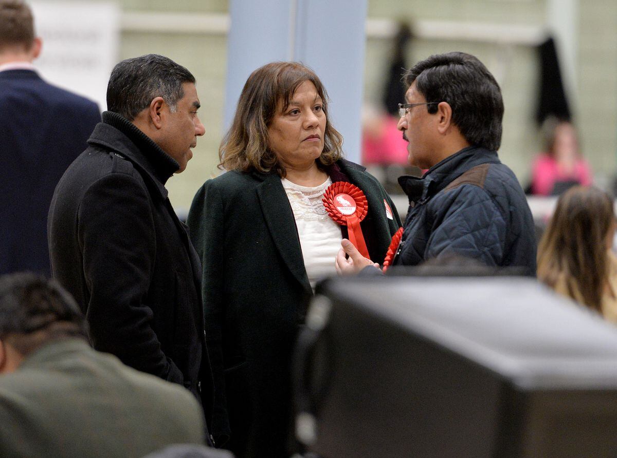 Valerie Vaz waits to hear if she's held onto Walsall South for Labour